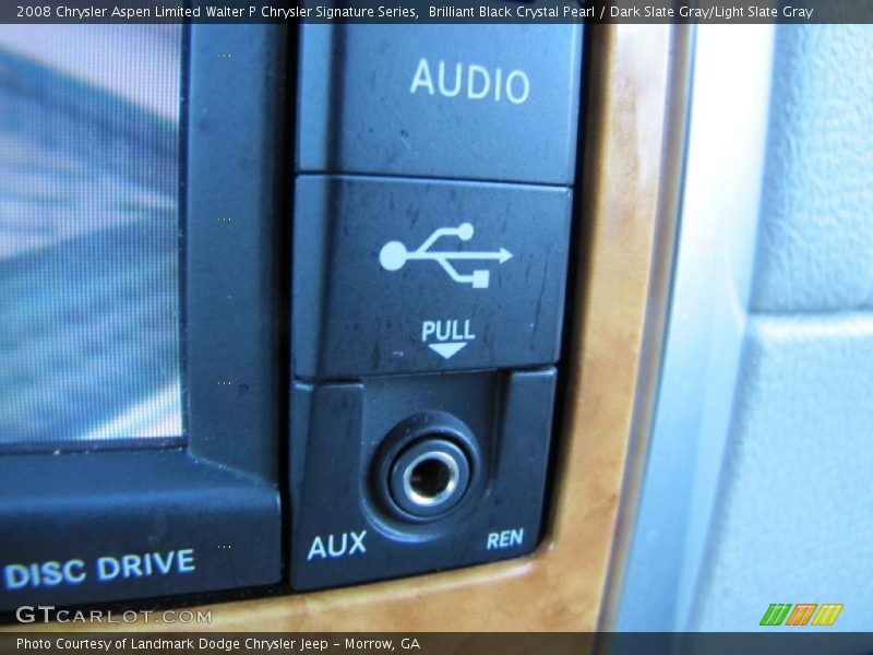 Brilliant Black Crystal Pearl / Dark Slate Gray/Light Slate Gray 2008 Chrysler Aspen Limited Walter P Chrysler Signature Series