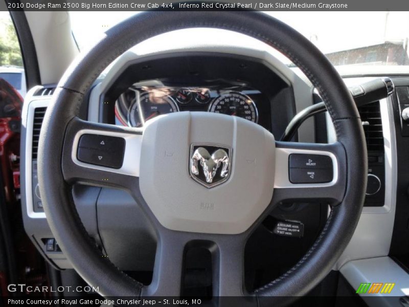 Inferno Red Crystal Pearl / Dark Slate/Medium Graystone 2010 Dodge Ram 2500 Big Horn Edition Crew Cab 4x4