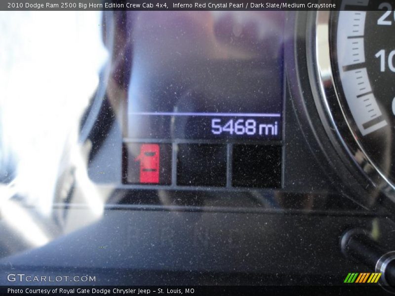 Inferno Red Crystal Pearl / Dark Slate/Medium Graystone 2010 Dodge Ram 2500 Big Horn Edition Crew Cab 4x4