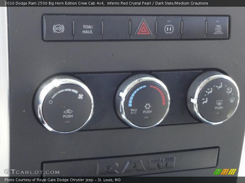 Inferno Red Crystal Pearl / Dark Slate/Medium Graystone 2010 Dodge Ram 2500 Big Horn Edition Crew Cab 4x4