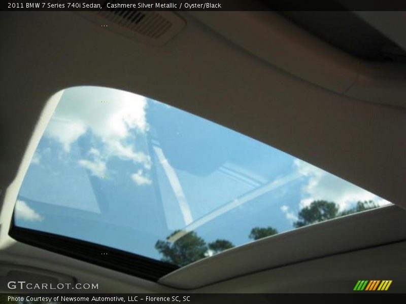 Cashmere Silver Metallic / Oyster/Black 2011 BMW 7 Series 740i Sedan