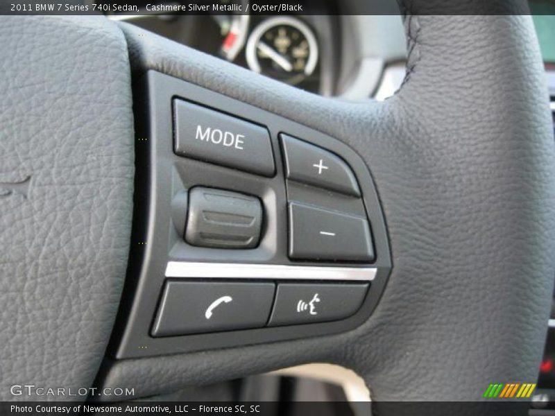 Cashmere Silver Metallic / Oyster/Black 2011 BMW 7 Series 740i Sedan