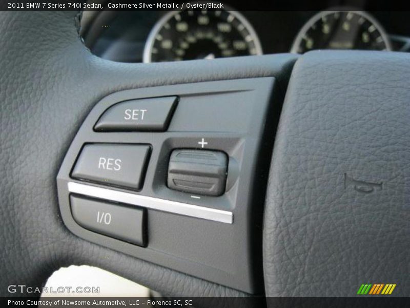 Cashmere Silver Metallic / Oyster/Black 2011 BMW 7 Series 740i Sedan