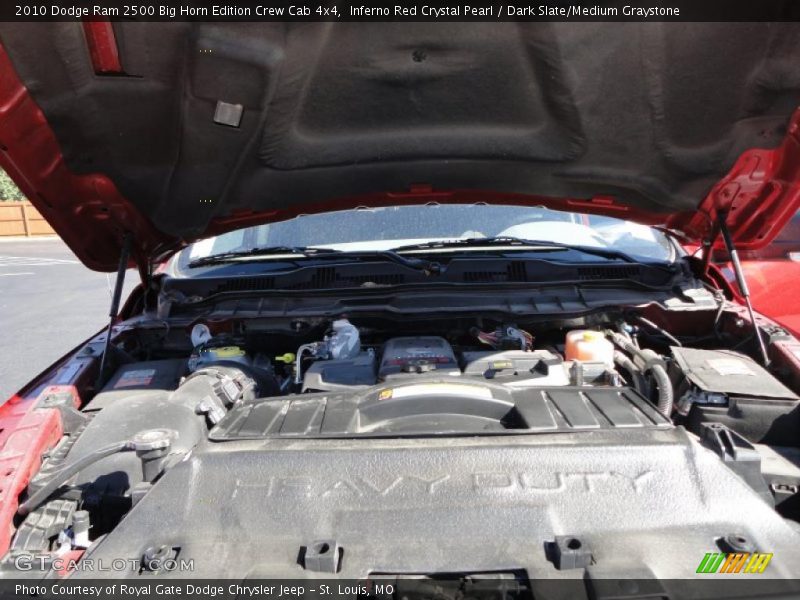 Inferno Red Crystal Pearl / Dark Slate/Medium Graystone 2010 Dodge Ram 2500 Big Horn Edition Crew Cab 4x4