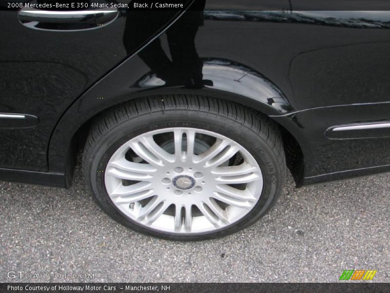 Black / Cashmere 2008 Mercedes-Benz E 350 4Matic Sedan