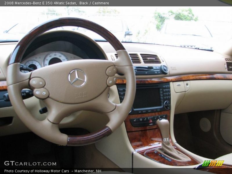 Black / Cashmere 2008 Mercedes-Benz E 350 4Matic Sedan