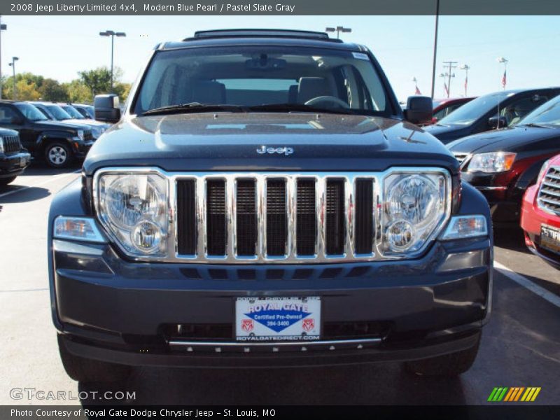 Modern Blue Pearl / Pastel Slate Gray 2008 Jeep Liberty Limited 4x4