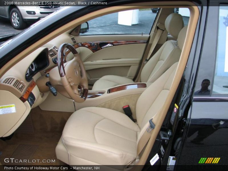 Black / Cashmere 2008 Mercedes-Benz E 350 4Matic Sedan
