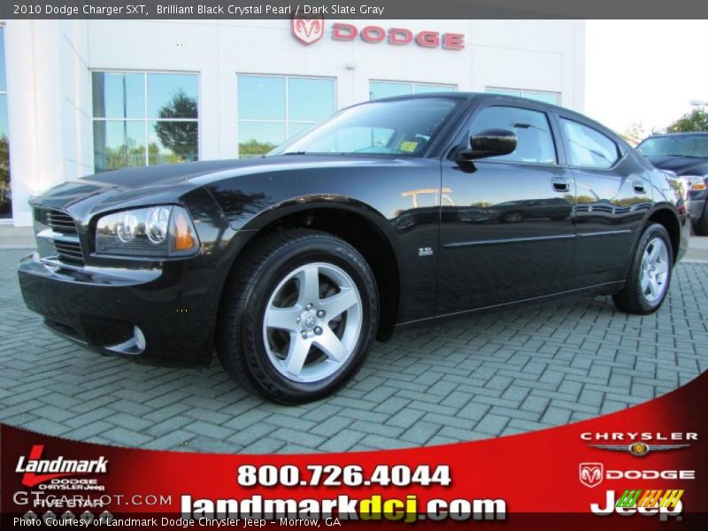 Brilliant Black Crystal Pearl / Dark Slate Gray 2010 Dodge Charger SXT