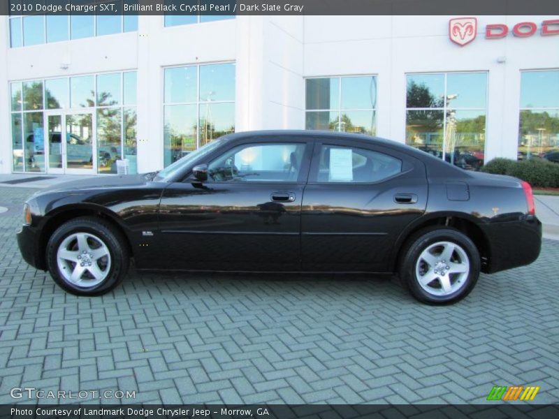 Brilliant Black Crystal Pearl / Dark Slate Gray 2010 Dodge Charger SXT