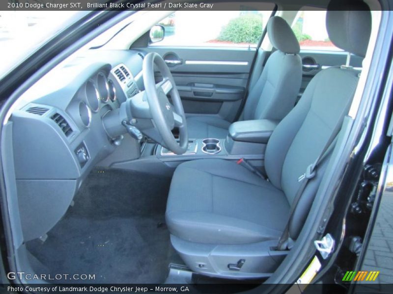 Brilliant Black Crystal Pearl / Dark Slate Gray 2010 Dodge Charger SXT