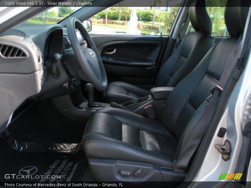 Silver Metallic / Graphite 2003 Volvo S40 1.9T