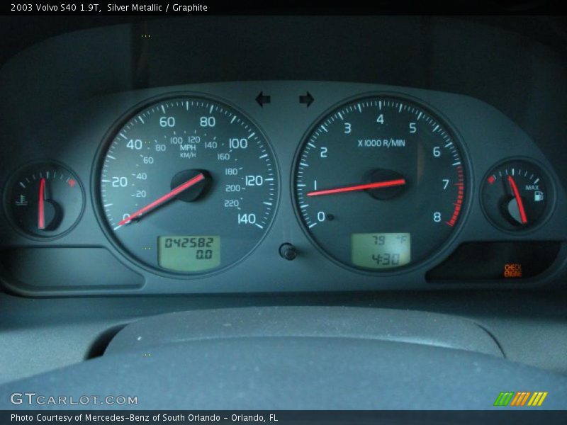 Silver Metallic / Graphite 2003 Volvo S40 1.9T