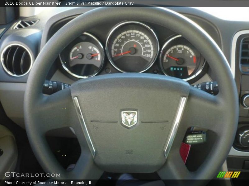 Bright Silver Metallic / Dark Slate Gray 2010 Dodge Caliber Mainstreet