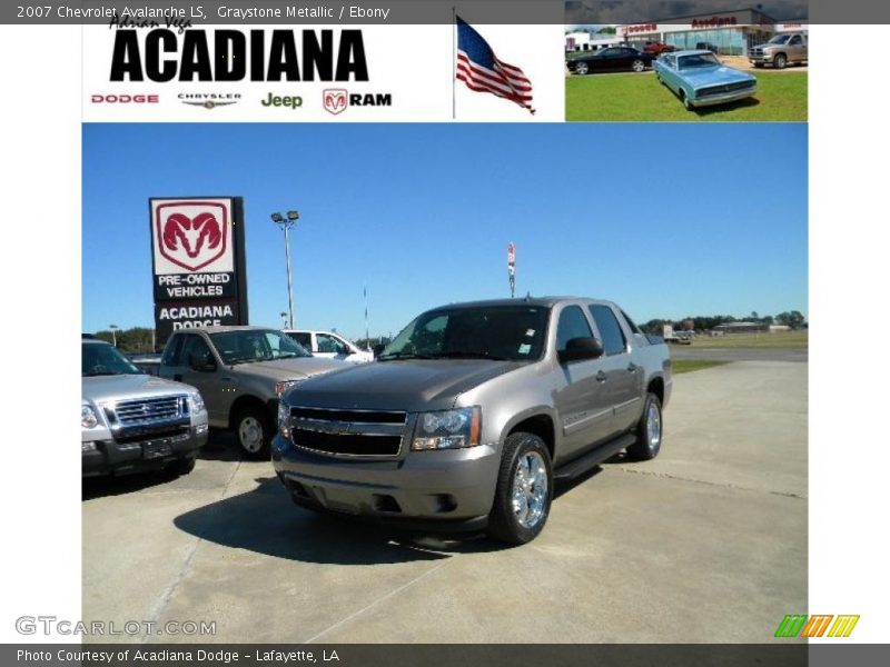 Graystone Metallic / Ebony 2007 Chevrolet Avalanche LS