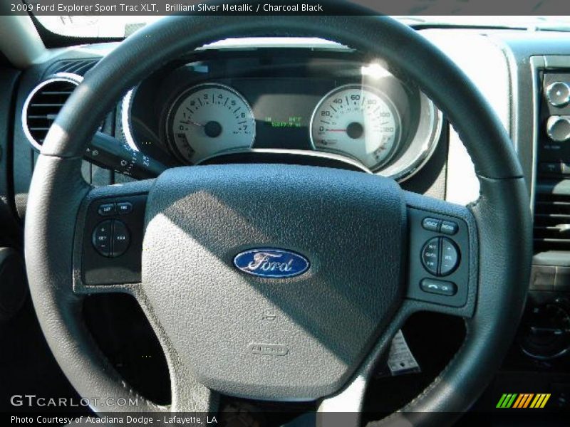 Brilliant Silver Metallic / Charcoal Black 2009 Ford Explorer Sport Trac XLT