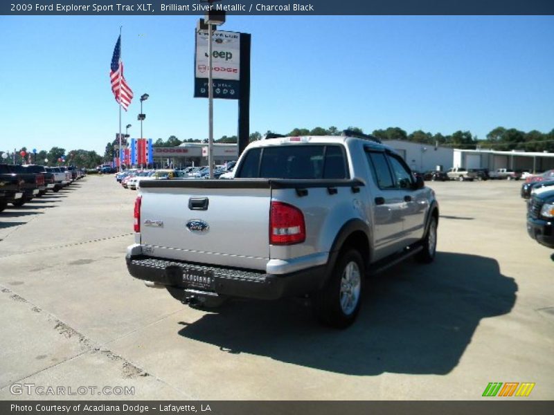 Brilliant Silver Metallic / Charcoal Black 2009 Ford Explorer Sport Trac XLT