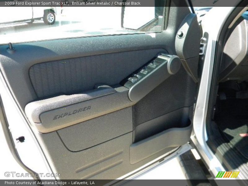 Brilliant Silver Metallic / Charcoal Black 2009 Ford Explorer Sport Trac XLT