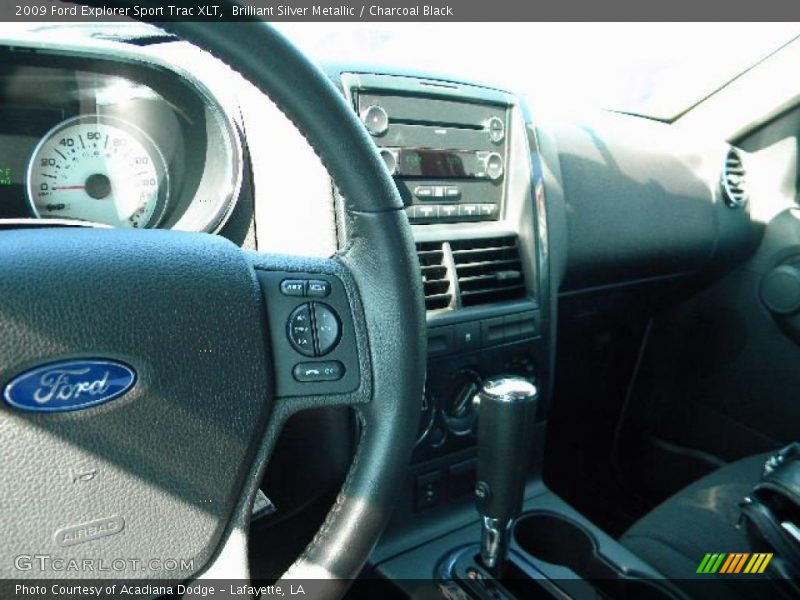 Brilliant Silver Metallic / Charcoal Black 2009 Ford Explorer Sport Trac XLT
