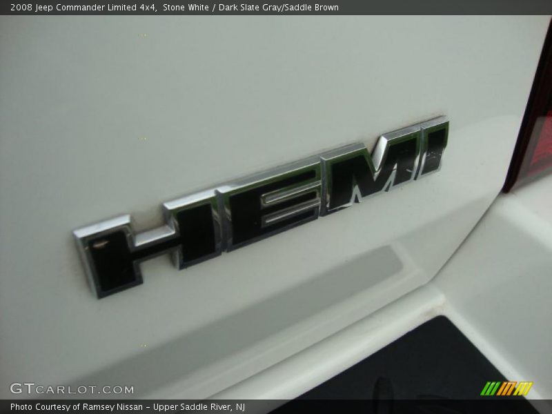 Stone White / Dark Slate Gray/Saddle Brown 2008 Jeep Commander Limited 4x4