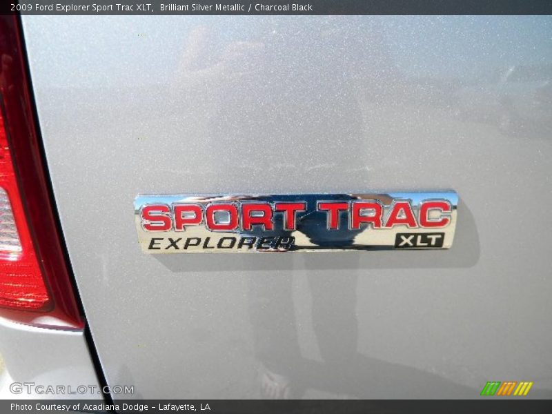 Brilliant Silver Metallic / Charcoal Black 2009 Ford Explorer Sport Trac XLT