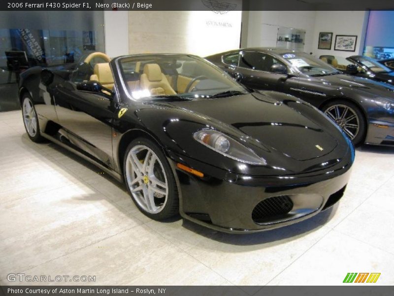Nero (Black) / Beige 2006 Ferrari F430 Spider F1
