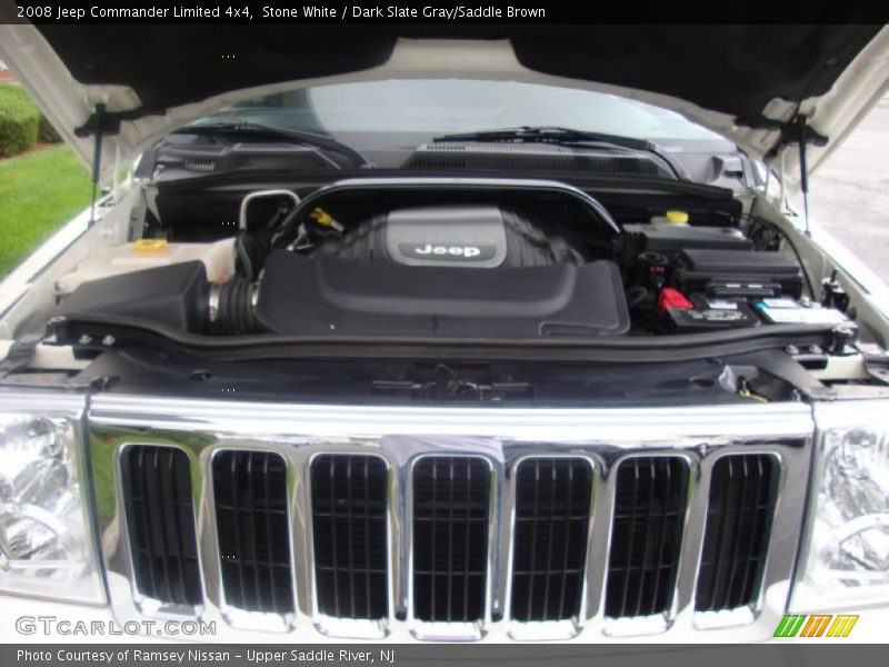 Stone White / Dark Slate Gray/Saddle Brown 2008 Jeep Commander Limited 4x4