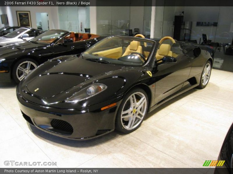 Nero (Black) / Beige 2006 Ferrari F430 Spider F1