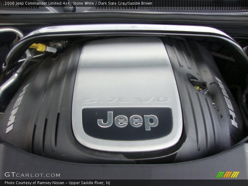 Stone White / Dark Slate Gray/Saddle Brown 2008 Jeep Commander Limited 4x4
