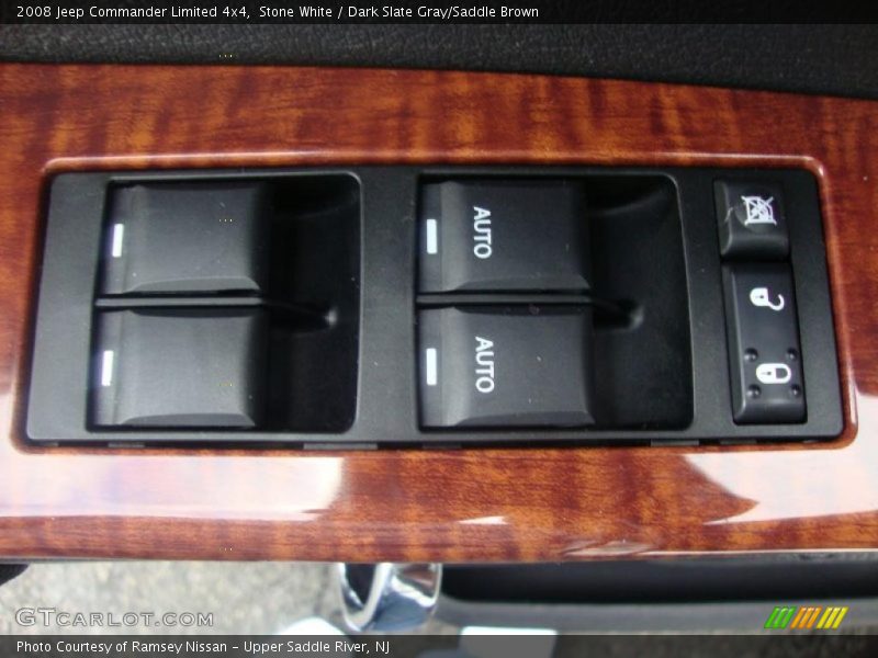 Stone White / Dark Slate Gray/Saddle Brown 2008 Jeep Commander Limited 4x4