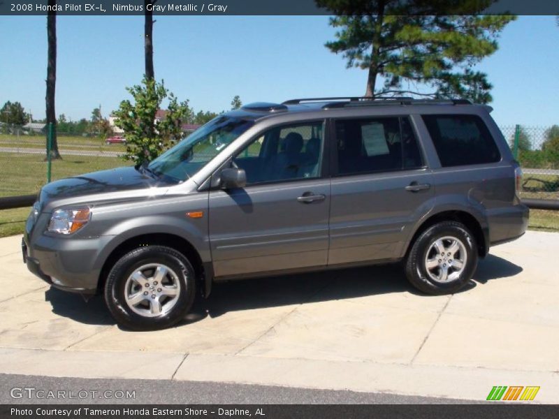Nimbus Gray Metallic / Gray 2008 Honda Pilot EX-L