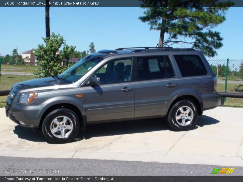 Nimbus Gray Metallic / Gray 2008 Honda Pilot EX-L