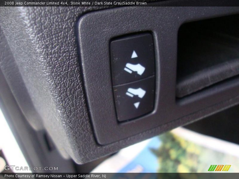 Stone White / Dark Slate Gray/Saddle Brown 2008 Jeep Commander Limited 4x4