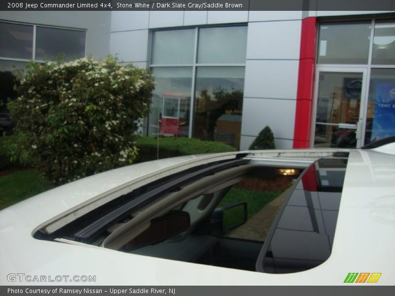 Stone White / Dark Slate Gray/Saddle Brown 2008 Jeep Commander Limited 4x4