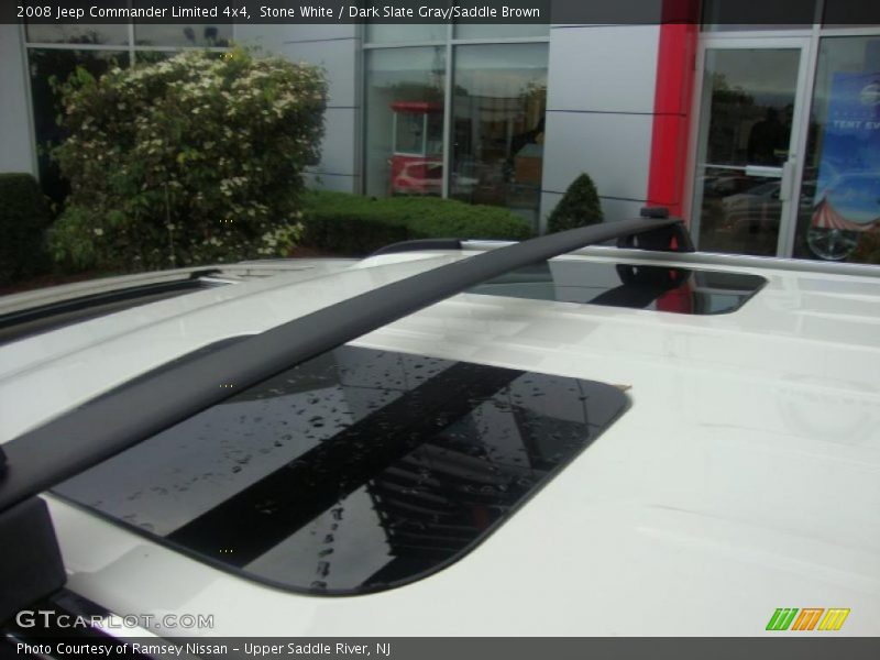 Stone White / Dark Slate Gray/Saddle Brown 2008 Jeep Commander Limited 4x4