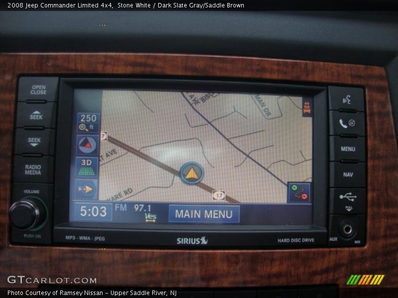 Stone White / Dark Slate Gray/Saddle Brown 2008 Jeep Commander Limited 4x4