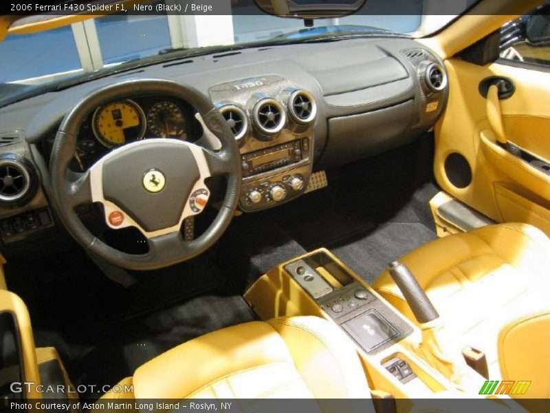 Nero (Black) / Beige 2006 Ferrari F430 Spider F1