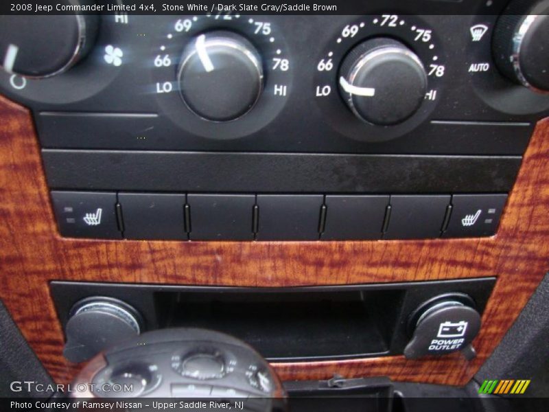 Stone White / Dark Slate Gray/Saddle Brown 2008 Jeep Commander Limited 4x4