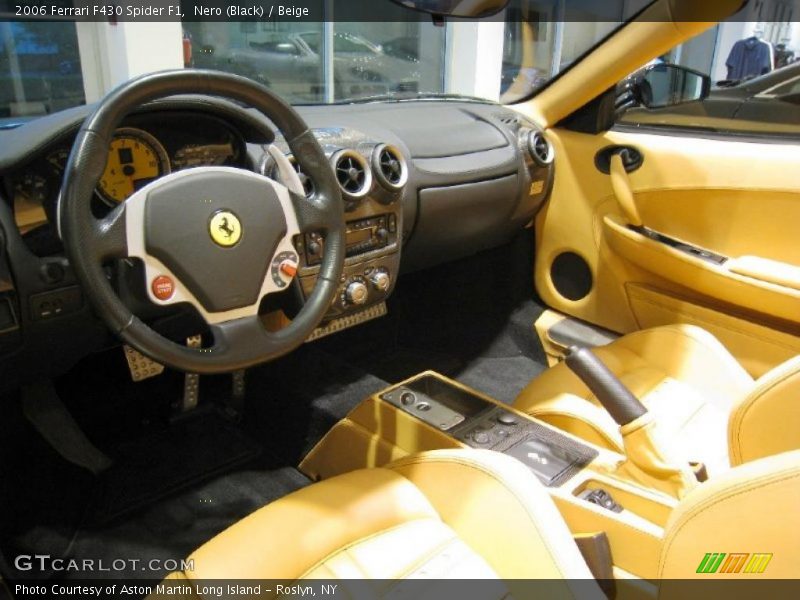 Nero (Black) / Beige 2006 Ferrari F430 Spider F1