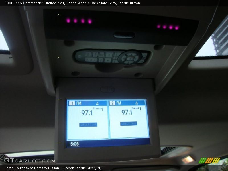 Stone White / Dark Slate Gray/Saddle Brown 2008 Jeep Commander Limited 4x4