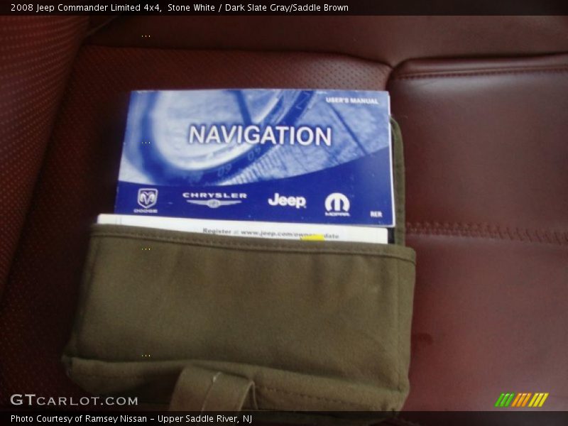 Stone White / Dark Slate Gray/Saddle Brown 2008 Jeep Commander Limited 4x4