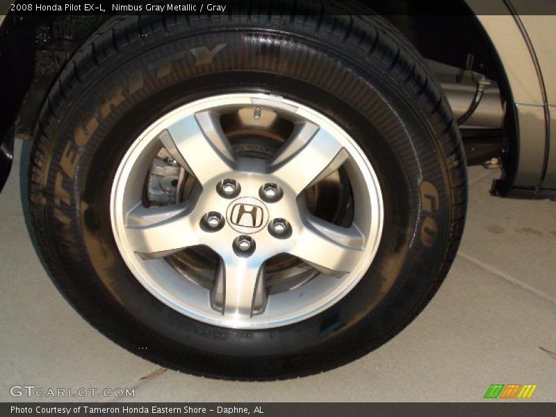 Nimbus Gray Metallic / Gray 2008 Honda Pilot EX-L