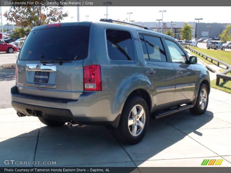 Sterling Gray Metallic / Gray 2009 Honda Pilot EX-L