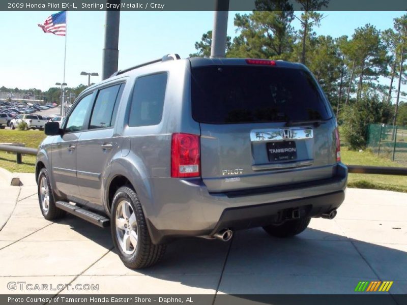 Sterling Gray Metallic / Gray 2009 Honda Pilot EX-L