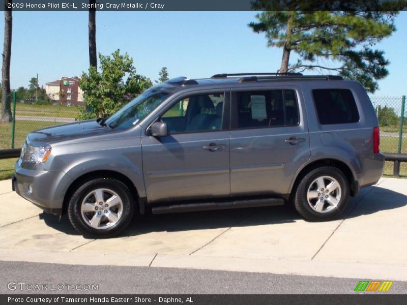 Sterling Gray Metallic / Gray 2009 Honda Pilot EX-L