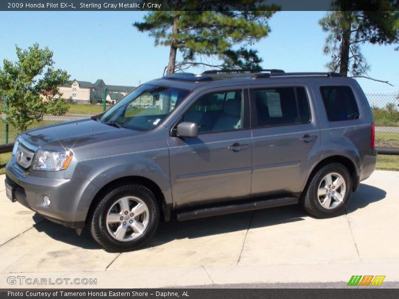 Sterling Gray Metallic / Gray 2009 Honda Pilot EX-L