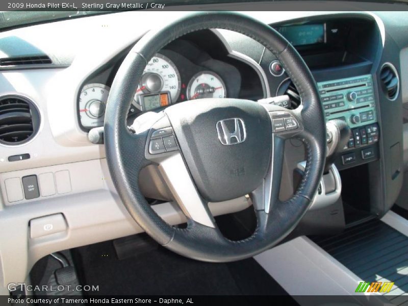 Sterling Gray Metallic / Gray 2009 Honda Pilot EX-L
