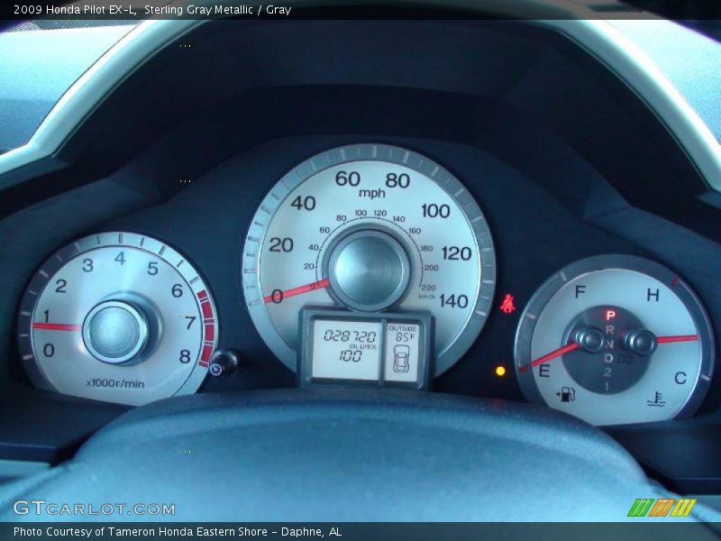 Sterling Gray Metallic / Gray 2009 Honda Pilot EX-L