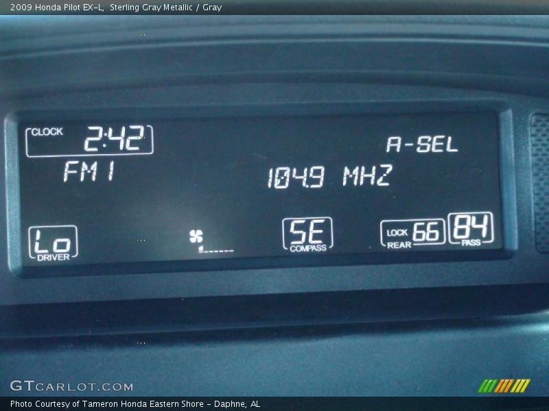 Sterling Gray Metallic / Gray 2009 Honda Pilot EX-L