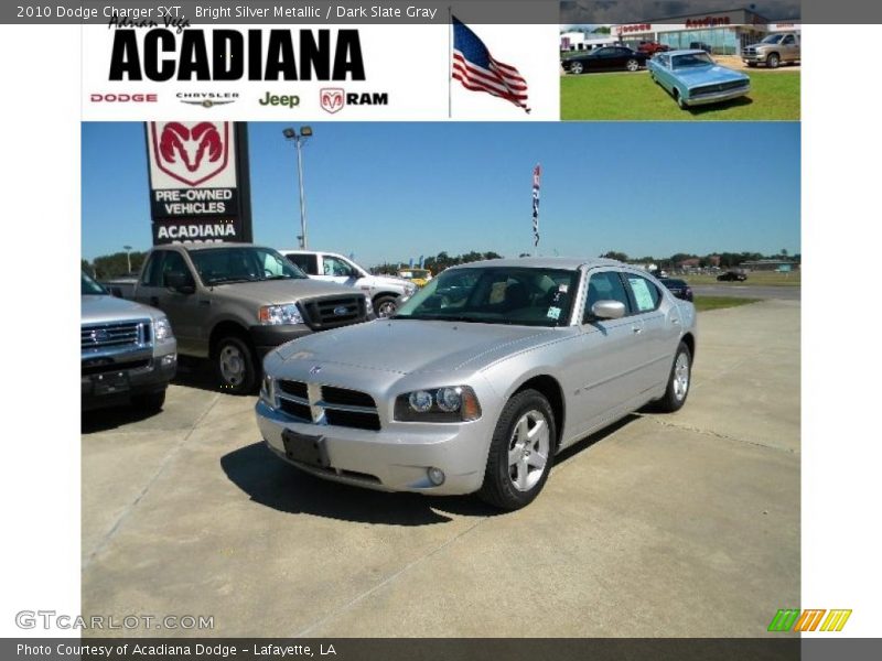 Bright Silver Metallic / Dark Slate Gray 2010 Dodge Charger SXT